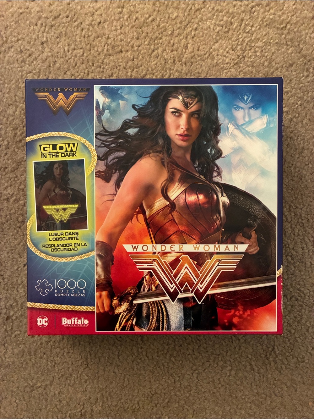 Buffalo Games Wonder Woman Glow-in-the-Dark 1000-Piece Puzzle